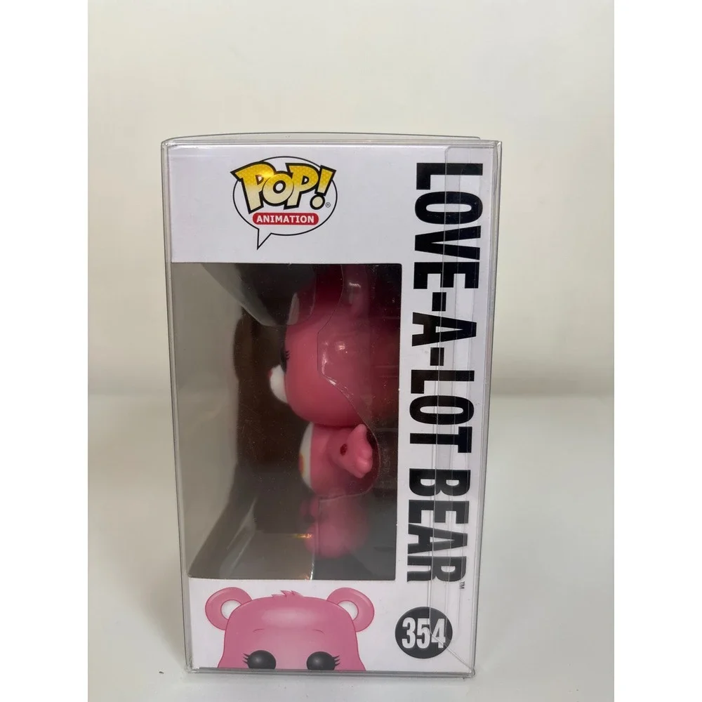 Funko Pop Animation Care Bears Love-a-Lot Bear 354 Vinyl Figure Pink Case